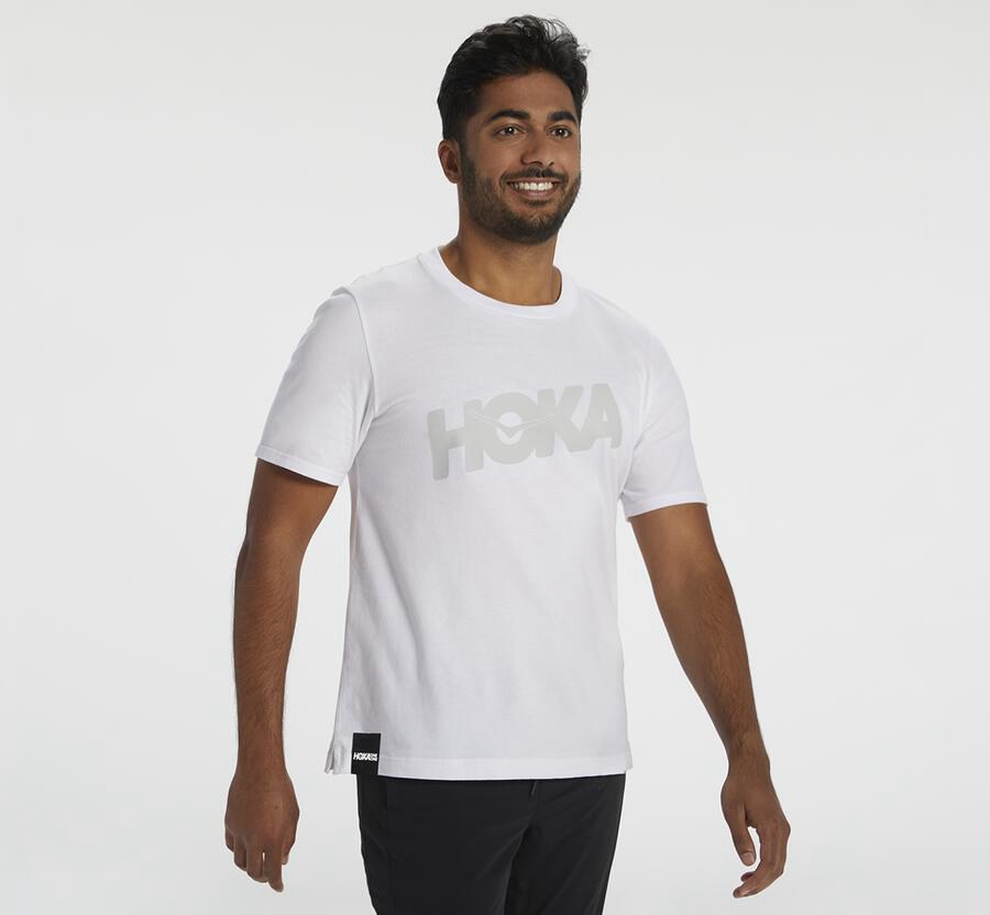 Camisa Hoka One One Masculino Branco - Brand - 132-JIOQXB